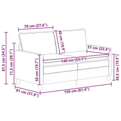  Kanapé Szett 2 pcs Türkiz Bársony