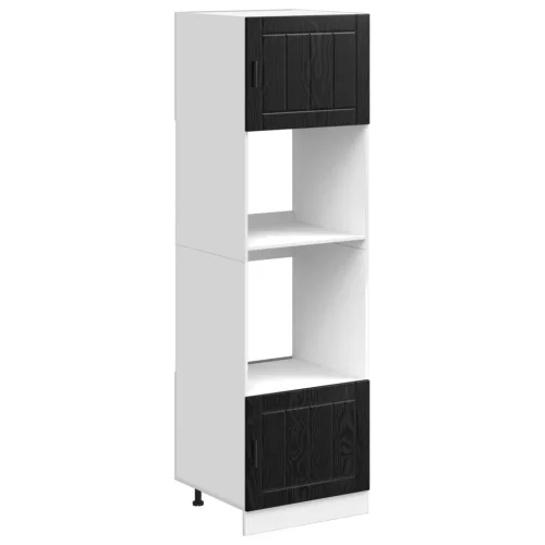  Konyhaszekrény Fekete tölgy 60 x 57 x 207 cm Faanyag