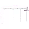  bambusz pergola 385 x 40 x 205 cm