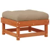  Kerti lounge szett 4 pcs Viaszbarna Tömör Fenyőfa