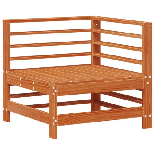  Kerti lounge szett 5 pcs Viaszbarna Tömör fenyő
