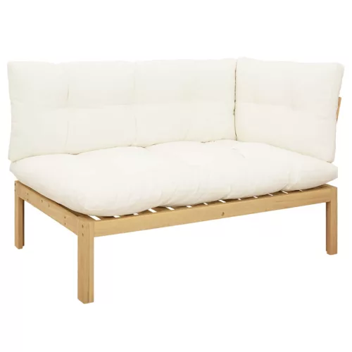  5 Darab Kerti raklapos kanapé egységek Tömör Akácfa