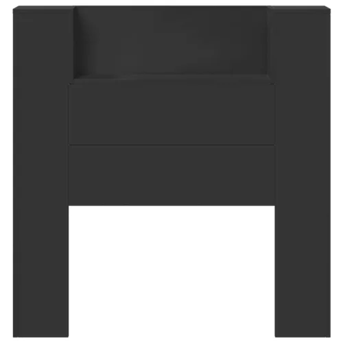  Fejtámla LED -es lámpákkal Fekete 100 x 16,5 x 103,5 cm Faanyag