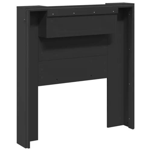  Fejtámla LED -es lámpákkal Fekete 100 x 16,5 x 103,5 cm Faanyag
