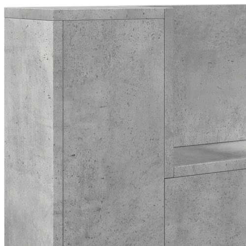  Fejtámla fejtámlával Beton Szürke 100 x 16,5 x 103,5 cm Faanyag