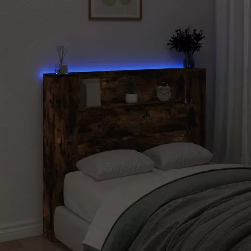  Fejtámla tárolóval Füstölt tölgy 120 x 16,5 x 103,5 cm Faanyag