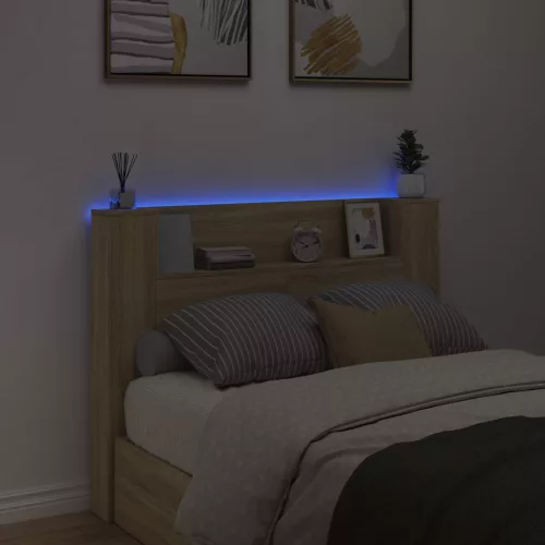  Fejtámla fejtámlával Sonoma tölgy 140 x 16,5 x 103,5 cm Faanyag