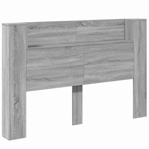  Fejtámla tárolóval Szürke Sonoma 160 x 16,5 x 103,5 cm Faanyag