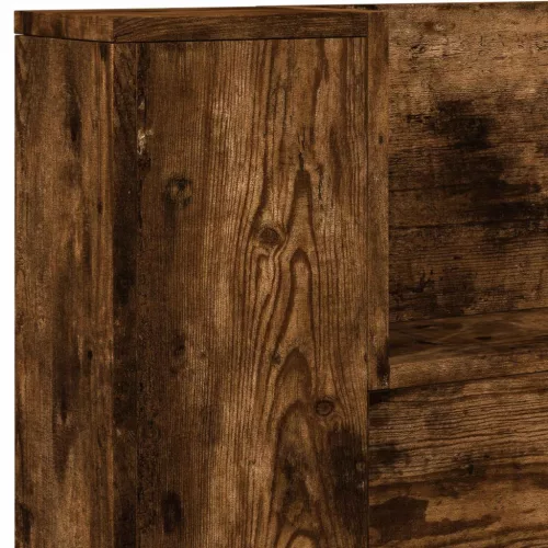  Fejtámla tárolóval Füstölt tölgy 160 x 16,5 x 103,5 cm Faanyag