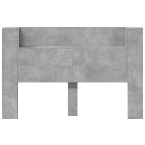  Fejtámla fejtámlával Beton Szürke 160 x 16,5 x 103,5 cm Faanyag