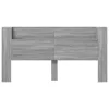  Fejtámla tárolóval Szürke Sonoma 200 x 16,5 x 103,5 cm Faanyag