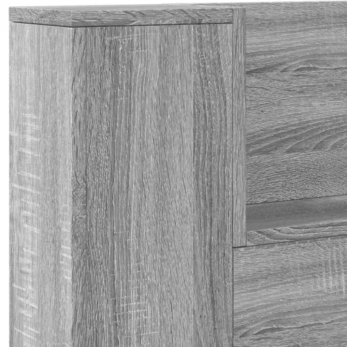  Fejtámla tárolóval Szürke Sonoma 200 x 16,5 x 103,5 cm Faanyag