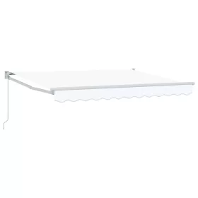  Kézi Retraktálható Napernyő Fehér 3 x 2 m