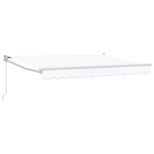  Kézi Retraktálható Napernyő Fehér 3,5 x 2 m