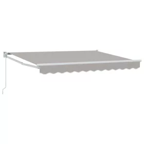  Kézi Retraktálható Napernyő Világosszürke 3,5 x 2 m