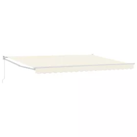  Kézi Retraktálható Napernyő Krém 4 x 2 m