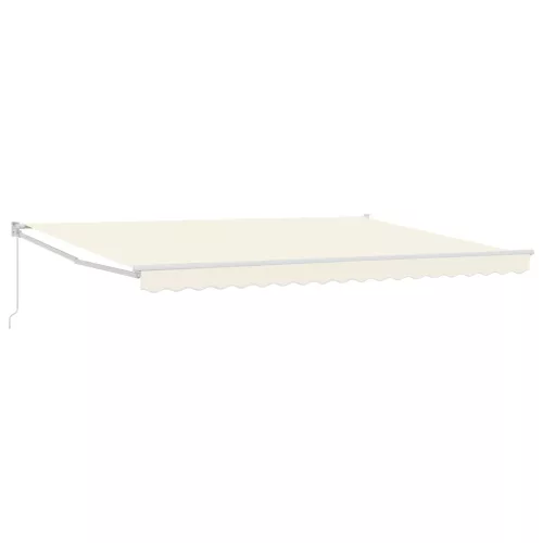  Kézi Retraktálható Napernyő Krém 4 x 2 m