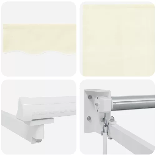  Kézi Retraktálható Napernyő Krém 4 x 2 m