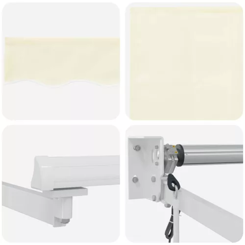  Elektromos Kihúzható Napernyő Krém 3,5 x 2 m