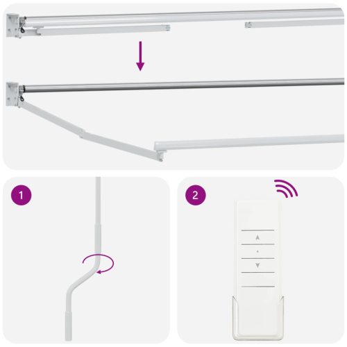  Elektromos Kihúzható Napernyő Antracit 3,5 x 2 m