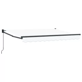  Kézi Retraktálható Napernyő Fehér 3,5 x 2 m