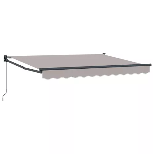  Kézi Retraktálható Napernyő Világosszürke 3,5 x 2 m