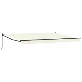  Kézi Retraktálható Napernyő Krém 4 x 2 m