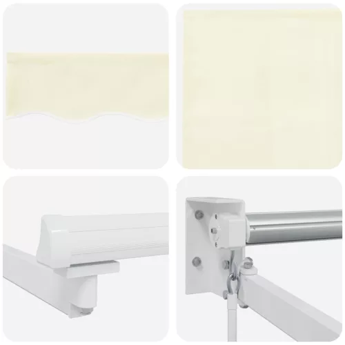  LED-es, kézi kihúzható napernyő Krém 3 x 2 m