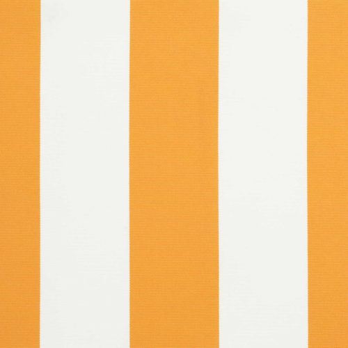  LED-es, kézi kihúzható napernyő Sárga és Fehér 3 x 2,5 m