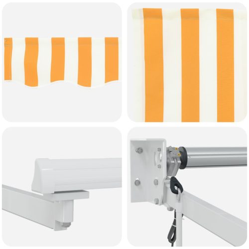  Elektromos Napernyő tartalmaz Sárga és Fehér 4 × 3 m Alumínium