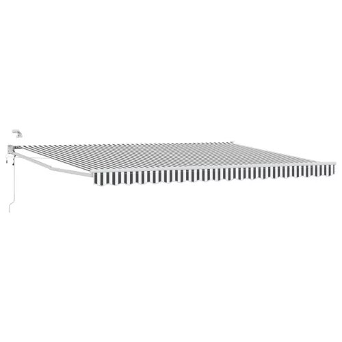  Elektromos Kihúzható Napernyő Antracit és Fehér 5 x 3 m