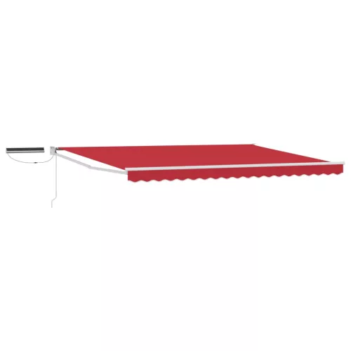  Elektromos Napernyő Piros 4 × 3 m Alumínium