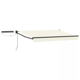  Elektromos Kihúzható Napernyő Krém 3,5 x 2,5 m