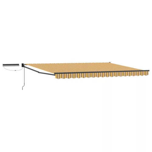  Elektromos Kihúzható Napernyő Sárga és Szürke 4 × 3 m