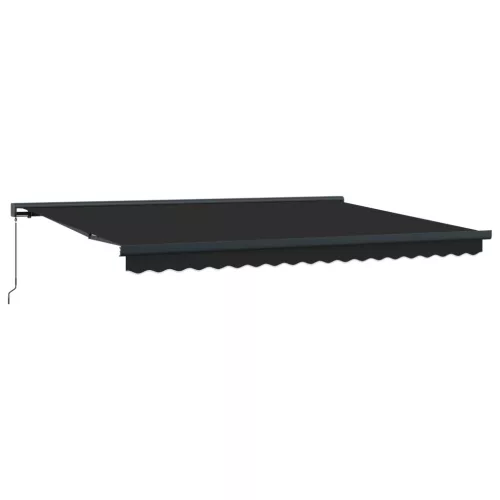  Behúzható napellenző Antracit és szürke 400 × 300 cm