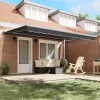  Behúzható napellenző Antracit és szürke 400 × 300 cm