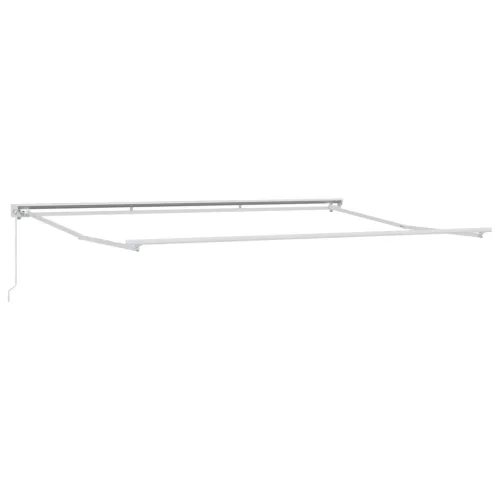  Kézi Retraktálható Napernyő Zöld és Sárga 4,5 × 3,5 m