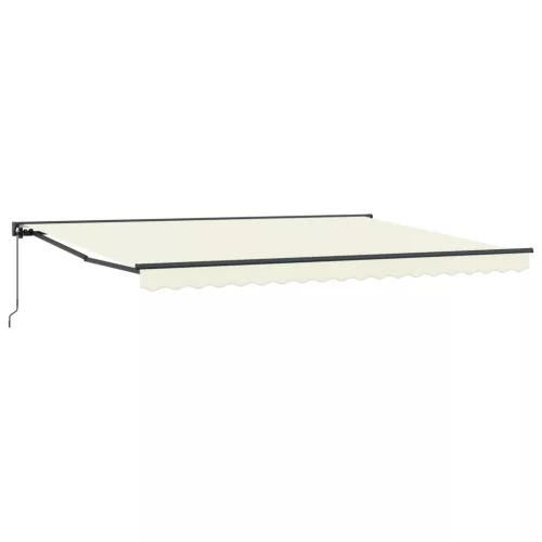  Kézi Retraktálható Napernyő Krém 4 × 3,5 m