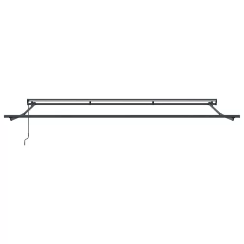  Kézi Retraktálható Napernyő Zöld és Sárga 4 × 3,5 m