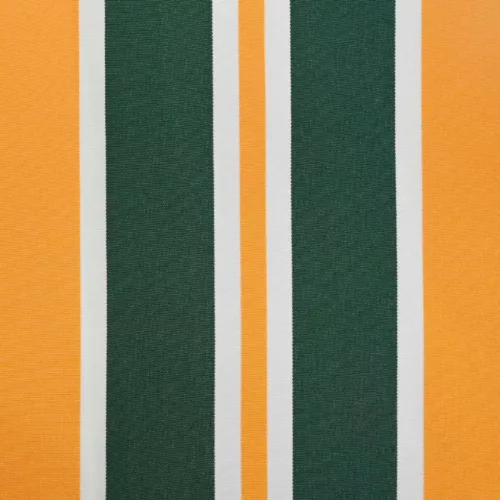  Kézi Retraktálható Napernyő Zöld és Sárga 5 × 3,5 m