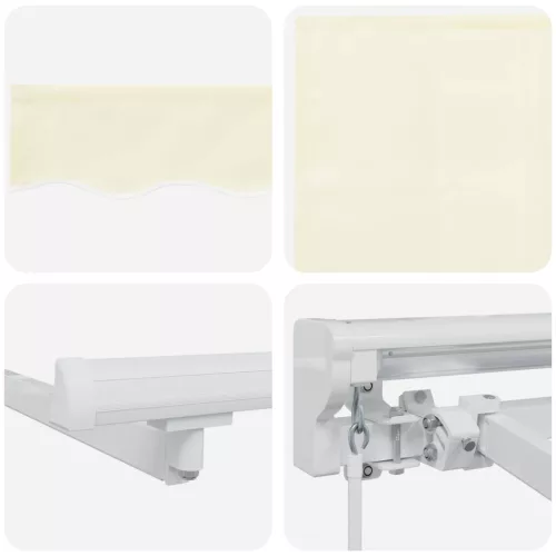  Kézi napellenző keret LED világítással Krém 4 x 2 m