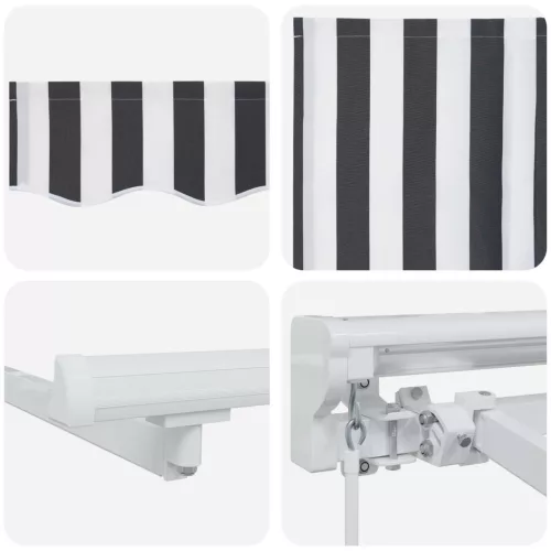  Kézi napellenző keret LED világítással 4,5 × 3 m