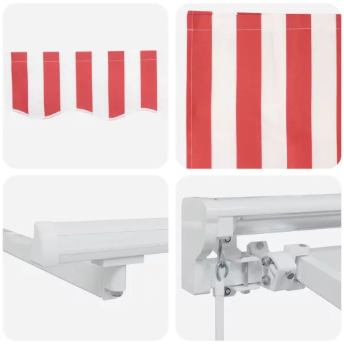  Kézi napellenző keret LED világítással 4,5 × 3,5 m