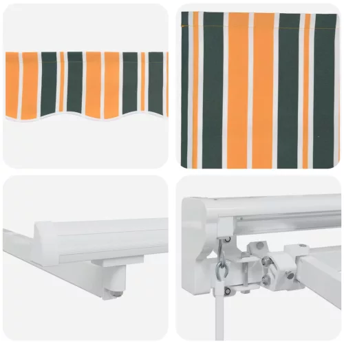  Kézi napellenző keret LED világítással 4,5 × 3,5 m