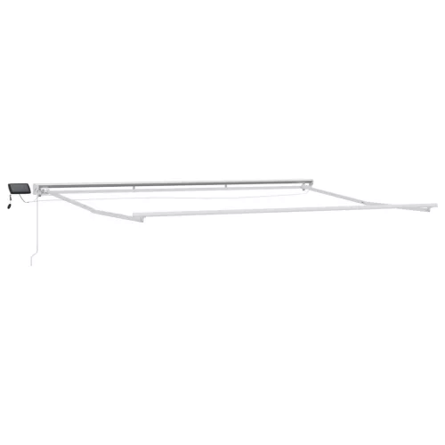  Kézi napellenző keret LED világítással Burgundi 5 × 3,5 m