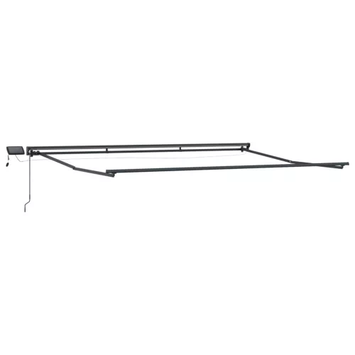  Kézi napellenző keret LED világítással Burgundi 4,5 × 3,5 m