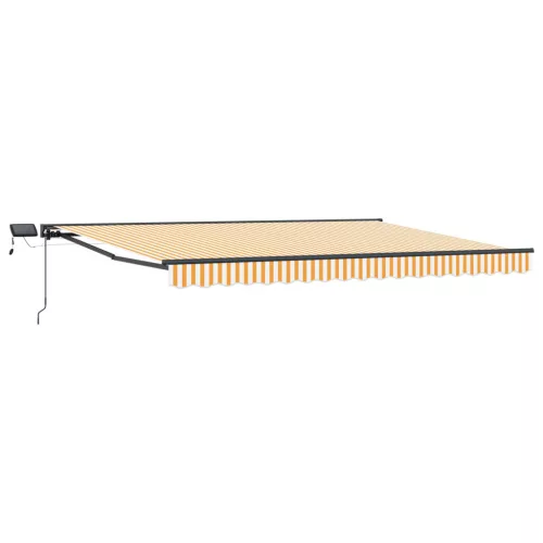  Kézi napellenző keret LED világítással Sárga és Fehér 5 x 3 m