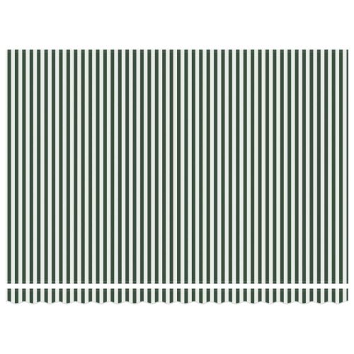  Kézi napellenző keret LED világítással Zöld és Fehér 5 x 3 m