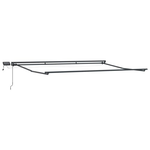  Kézi napellenző keret LED világítással Világosszürke 5 × 3,5 m