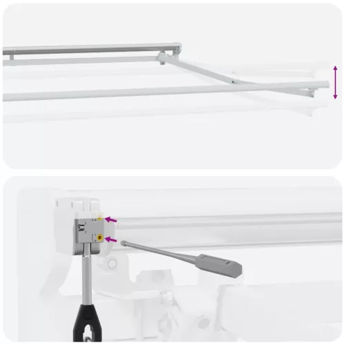  Elektromos Kihúzható Napernyő Sárga és Fehér 4 × 3,5 m